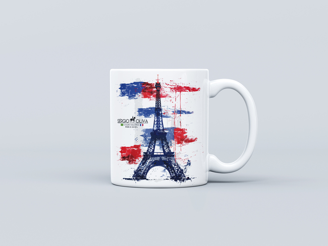 Caneca Torre Eiffel colorida – Paralimpíada França 2024