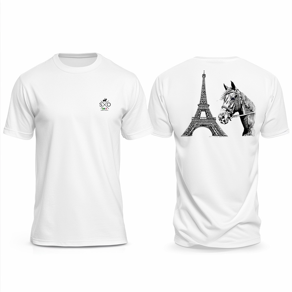 Camiseta Cavalo Campeão em Paris – Algodão